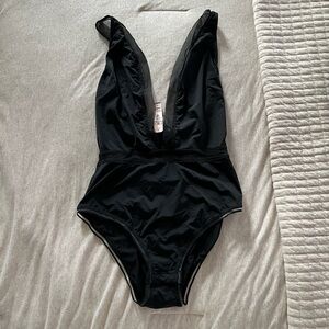 Victoria’s Secret Black Plunge Bodysuit – Size XS (NWT)